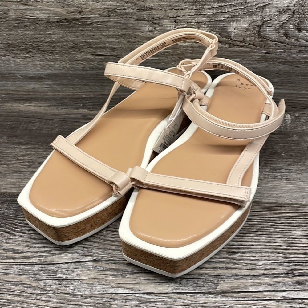 A New Day Women's Nova Sporty Cork Platform Sandals - Picture 4 of 9